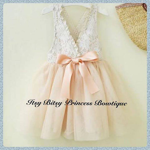 Jorja Pinafore in Cream