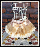 Antique Gold Lace Baby Pettiskirt