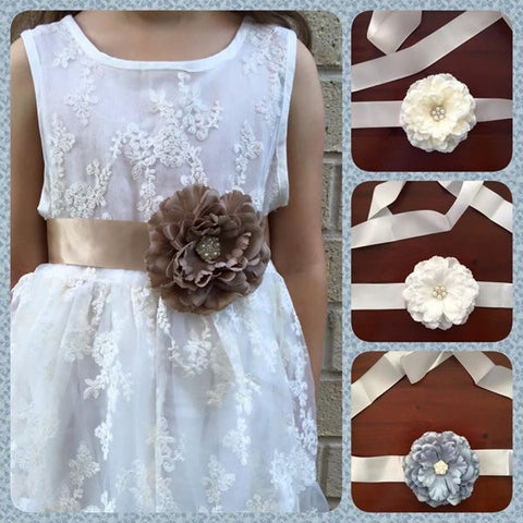 Mila Flower sash belt