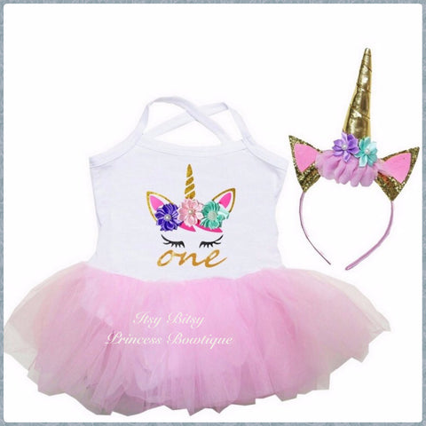 Unicorn 1st Birthday Tutus