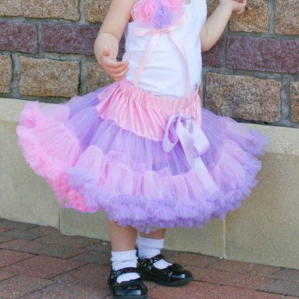 Rainbow Pink and lavender Pettiskirt