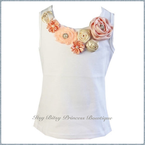 Peachpuff Embellished top