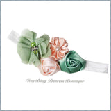 Pistachio and peach bow baby Pettiskirt