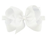 6 Inch bow on elastic headbands