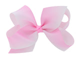 4.5 Inch Rainbow bow Hairclips  -Various Colours-