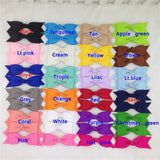 3 Inch Small flat bow on Nylon headband