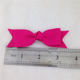 3 Inch Small flat bow on Elastic headbands