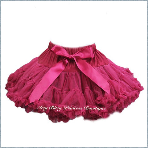 Ruby Wine Red Pettiskirt