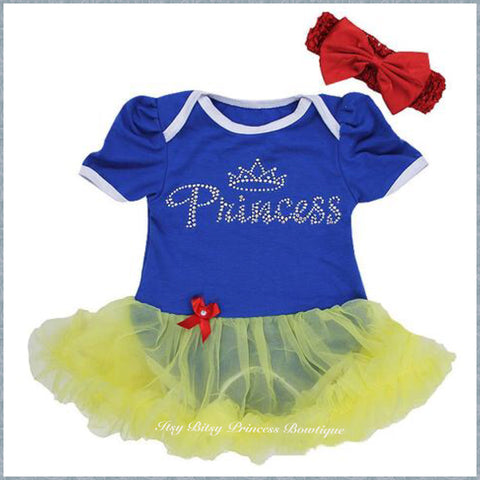 Snow White Princess Pettiskirt Romper Set