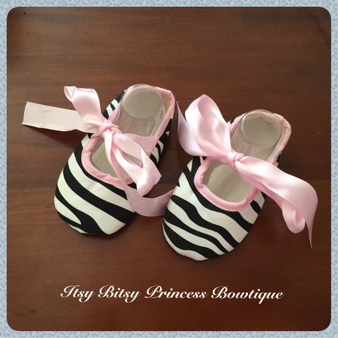 Light Pink Zebra Shoes