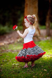 Red Zebra Print Pettiskirt