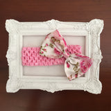 Floral bow Headband (In Stock)