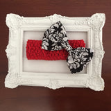 Damask bow Headbands