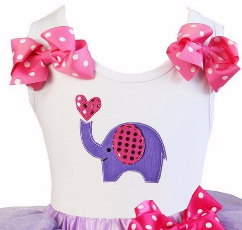 Hot Pink and Lavender Elephant top.