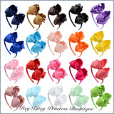 4.5" Boutique bow headbands   -Multiple Colours-