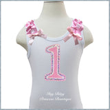 Pink Sparkle Number 1 top