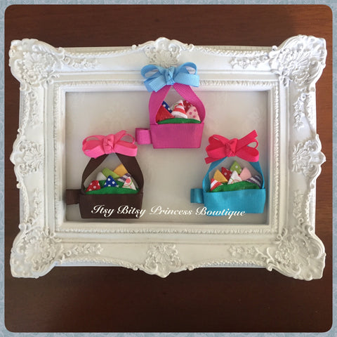 Easter Basket Hair Clips - IN STOCK