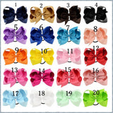 6 Inch bow hair ties