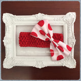 Minnie polka dot Red & White bow Headbands