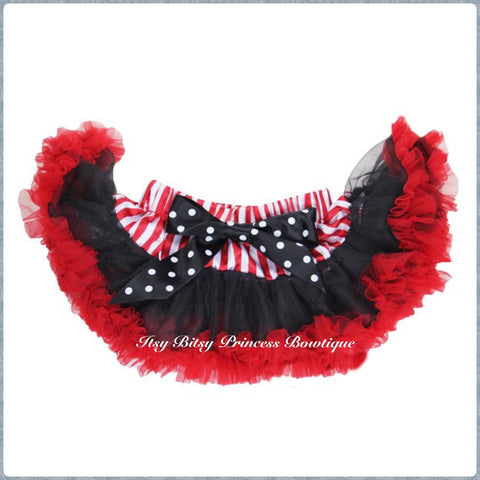 Pirate Black & Red Baby Pettiskirt