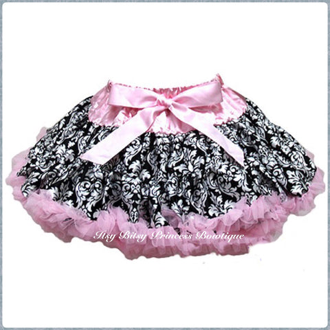 Light Pink Damask Pettiskirts