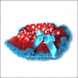 White Polka Dots Red & Blue Baby Pettiskirts