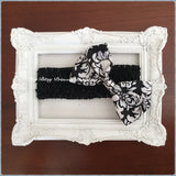 Black and White Damask Baby Pettiskirt