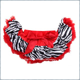 Red Zebra Print Baby Pettiskirt