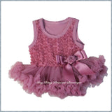 Dusty Pink Rose Pettiskirt Romper