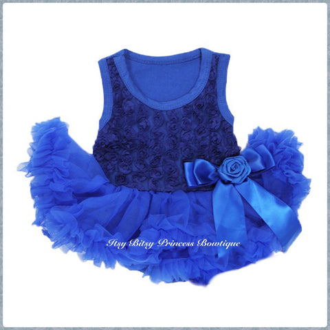 Blue Rose Pettiskirt Romper