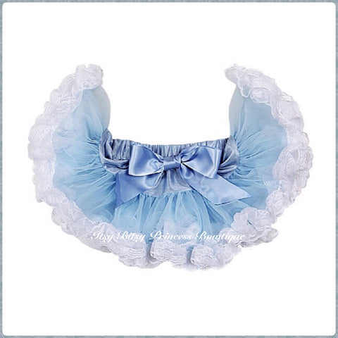 Baby Blue Lace Baby Pettiskirt