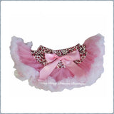 Light Pink Leopard Waist with White Ruffles Baby Pettiskirt