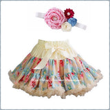 Cream Floral Pettiskirt