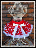 Red and White Minnie Baby Pettiskirt