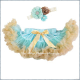 Mint and Gold Baby Pettiskirt