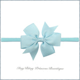 3 Inch double Pinwheel Bows on Nylon Headband