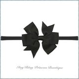 3 Inch double Pinwheel Bows on Nylon Headband