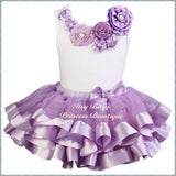 Lavender Satin Trimmed Tutu