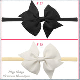 3.5 Inch Bows on Nylon Headbands