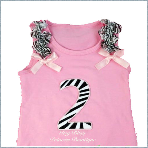 Light pink Zebra Number 2