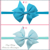 3.5 Inch Bows on Nylon Headbands