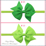 3.5 Inch Bows on Nylon Headbands