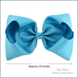 8 Inch bow hair clips