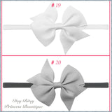 3.5 Inch Bows on Nylon Headbands