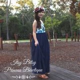 Aria Maxi in Navy