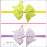 3.5 Inch Bows on Nylon Headbands