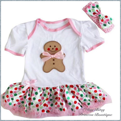 Rainbow Polka Dots Gingerbread set