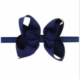 5 Inch bow on elastic headbands