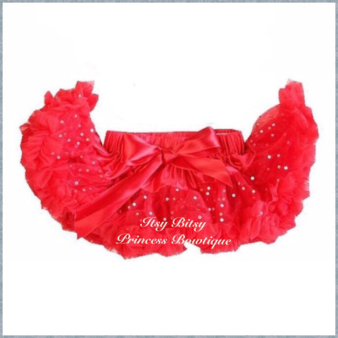 Red Sparkle Baby Pettiskirt