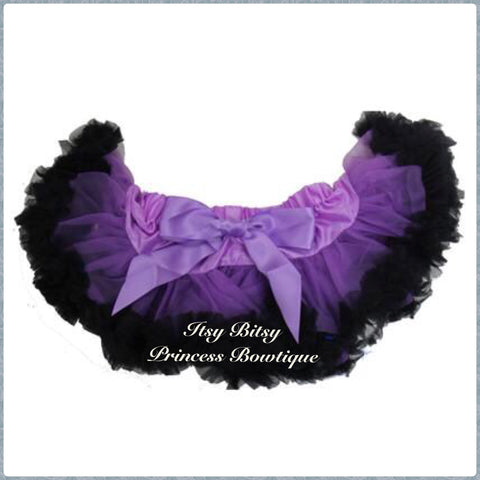 Purple and Black Baby Pettiskirt